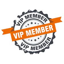 Vip membership golden label Royalty Free Vector Image